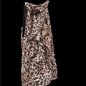 Byer California Leopard Ruffle Top -Size M